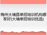 梅州大埔县单招培训机构哪家好(大埔单招培训优选)