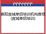 襄阳宜城单招培训机构推荐(宜城单招培训)