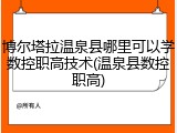 博尔塔拉温泉县哪里可以学数控职高技术(温泉县数控职高)