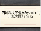 四川科技职业学院51016(川科职院51016)