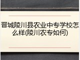 晋城陵川县农业中专学校怎么样(陵川农专如何)