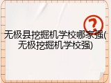 无极县挖掘机学校哪家强(无极挖掘机学校强)