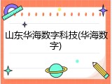山东华海数字科技(华海数字)