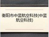 衡阳市中蓝航空科技(中蓝航空科技)