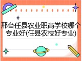 邢台任县农业职高学校哪个专业好(任县农校好专业)