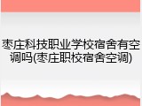 枣庄科技职业学校宿舍有空调吗(枣庄职校宿舍空调)