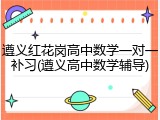 遵义红花岗高中数学一对一补习(遵义高中数学辅导)