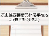 凉山越西县精品补习学校地址(越西补习校址)