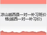 凉山越西县一对一补习班价格(越西一对一补习价)