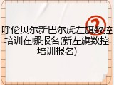 呼伦贝尔新巴尔虎左旗数控培训在哪报名(新左旗数控培训报名)