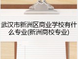 武汉市新洲区商业学校有什么专业(新洲商校专业)