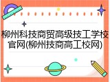 柳州科技商贸高级技工学校官网(柳州技商高工校网)