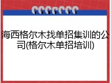 海西格尔木找单招集训的公司(格尔木单招培训)