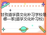 甘孜道孚县文化补习学校是哪一家(道孚文化补习校)