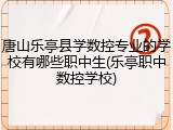 唐山乐亭县学数控专业的学校有哪些职中生(乐亭职中数控学校)