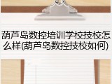 葫芦岛数控培训学校技校怎么样(葫芦岛数控技校如何)