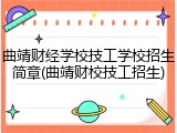 曲靖财经学校技工学校招生简章(曲靖财校技工招生)