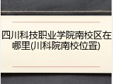 四川科技职业学院南校区在哪里(川科院南校位置)