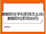 麒麟财经学校职高怎么样(麒麟财经职高如何)