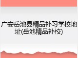广安岳池县精品补习学校地址(岳池精品补校)