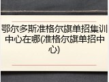 鄂尔多斯准格尔旗单招集训中心在哪(准格尔旗单招中心)