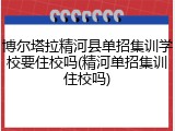 博尔塔拉精河县单招集训学校要住校吗(精河单招集训住校吗)