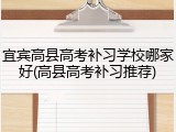 宜宾高县高考补习学校哪家好(高县高考补习推荐)