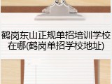 鹤岗东山正规单招培训学校在哪(鹤岗单招学校地址)