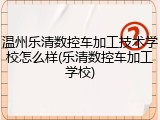 温州乐清数控车加工技术学校怎么样(乐清数控车加工学校)