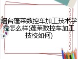 烟台蓬莱数控车加工技术学校怎么样(蓬莱数控车加工技校如何)