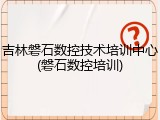 吉林磐石数控技术培训中心(磐石数控培训)