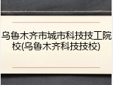 乌鲁木齐市城市科技技工院校(乌鲁木齐科技技校)