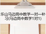 乐山马边高中数学一对一补习(马边高中数学1对1)