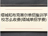 塔城和布克赛尔单招集训学校怎么收费(塔城单招学费)