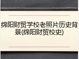 绵阳财贸学校老照片历史背景(绵阳财贸校史)