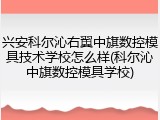 兴安科尔沁右翼中旗数控模具技术学校怎么样(科尔沁中旗数控模具学校)