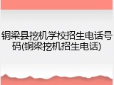 铜梁县挖机学校招生电话号码(铜梁挖机招生电话)