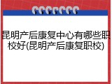 昆明产后康复中心有哪些职校好(昆明产后康复职校)