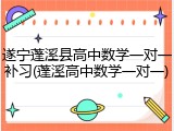 遂宁蓬溪县高中数学一对一补习(蓬溪高中数学一对一)
