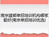 南京建邺单招培训机构哪家最好(南京单招培训优选)