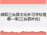 绵阳三台县文化补习学校是哪一家(三台县补校)