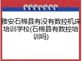 雅安石棉县有没有数控机床培训学校(石棉县有数控培训吗)