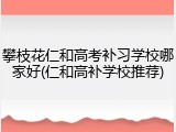 攀枝花仁和高考补习学校哪家好(仁和高补学校推荐)