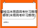 攀枝花米易县高考补习推荐哪家(米易高考补习推荐)