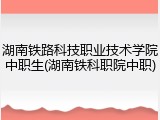 湖南铁路科技职业技术学院中职生(湖南铁科职院中职)