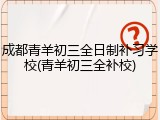 成都青羊初三全日制补习学校(青羊初三全补校)