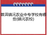 普洱镇沅农业中专学校有哪些(镇沅农校)