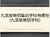九龙坡单招集训学校有哪些(九龙坡单招学校)