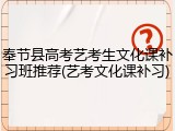 奉节县高考艺考生文化课补习班推荐(艺考文化课补习)