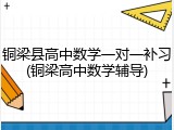 铜梁县高中数学一对一补习(铜梁高中数学辅导)